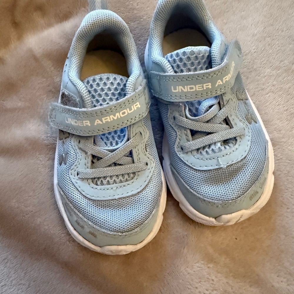 Under Armour Little Kids Blue Sneakers